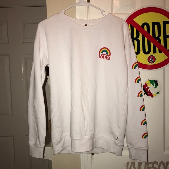 vans hoodie rainbow